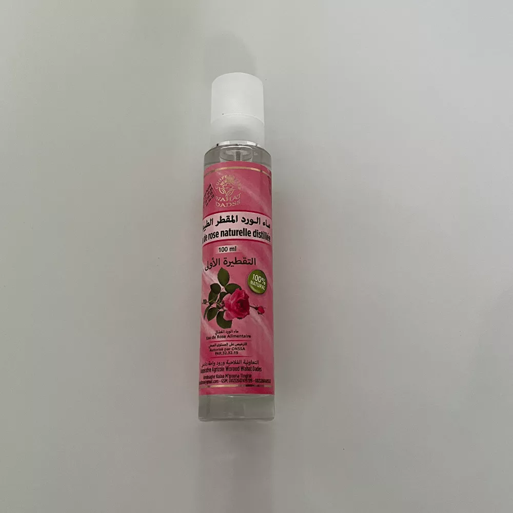 Eau de rose distillée naturelle: Spray en verre au Maroc - Derb 3omar Boutique