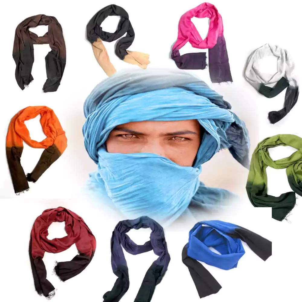 Écharpe touareg berbère marocaine au Maroc - Derb 3omar Boutique