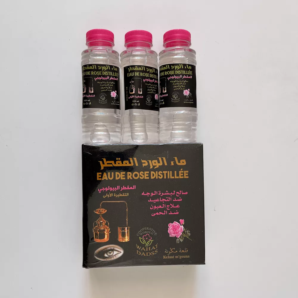 Eau de rose distillée naturelle Pack 3x125ml Derb 3omar Boutique — free download