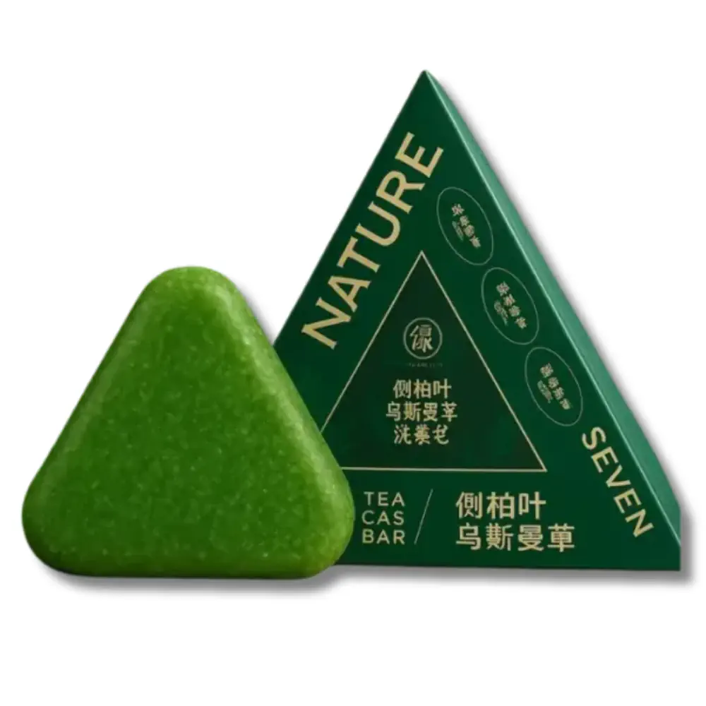 Nature Seven Green – Shampooing Solide 120g 100% Naturel aux 7 Plantes au Maroc - Derb 3omar Boutique