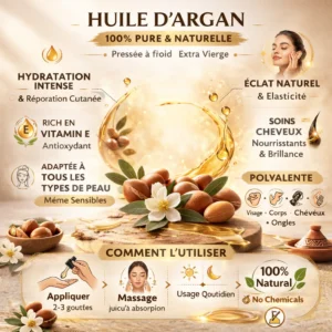 huile d'argane usage Pack Hammam