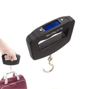 عرض مقياس الأمتعة الرقمي LCD 50 كجم – Balance Bagages Portable