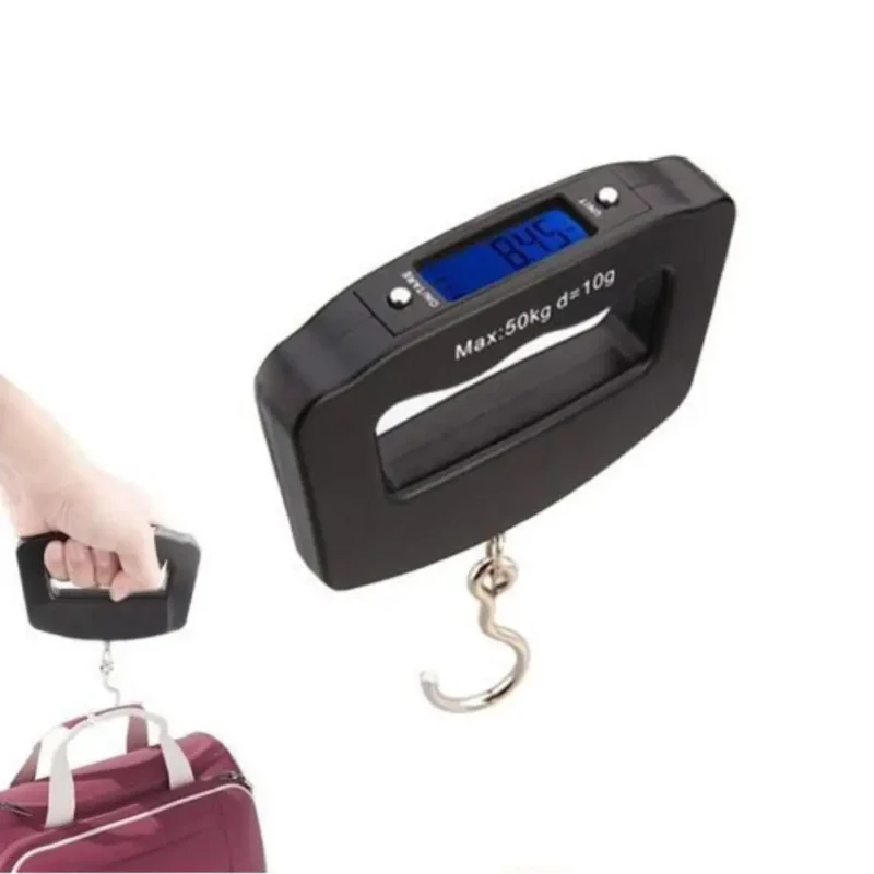 عرض مقياس الأمتعة الرقمي LCD 50 كجم – Balance Bagages Portable