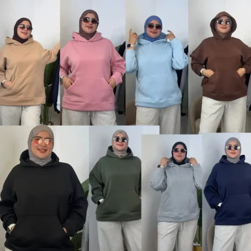 Sweat à capuche oversize – coupe ample